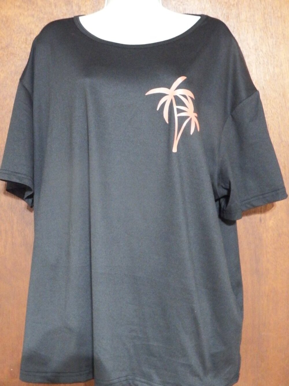 Women's graphic t-shirt, Size 5XL, black